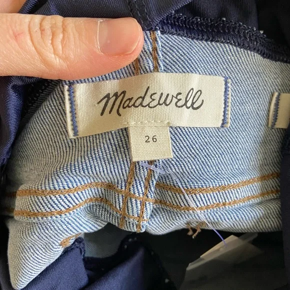 Madewell Maternity Skinny Crop Over the Belly Jeans TENCEL Dewey wash - Picture 7 of 7